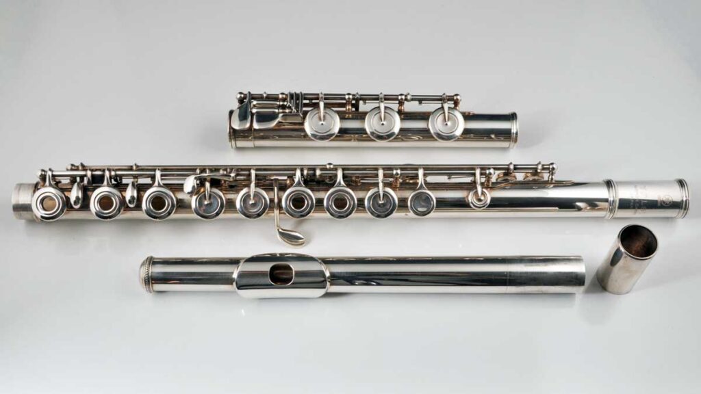 YAMAHA YFL-411 Flute Silver Used With Case USED | eBay